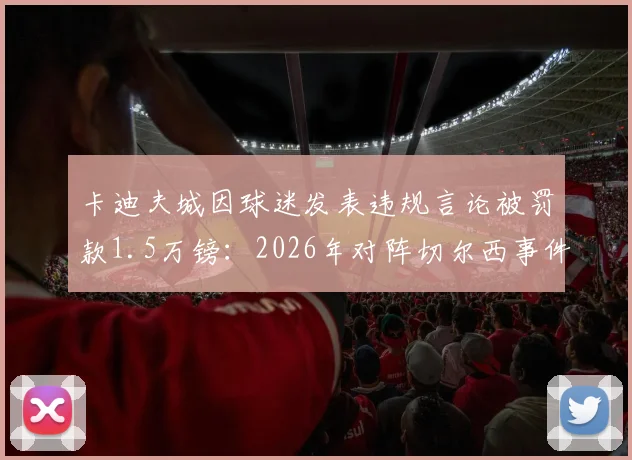 卡迪夫城因球迷发表违规言论被罚款1.5万镑：2026年对阵切尔西事件回顾及后续处罚详情